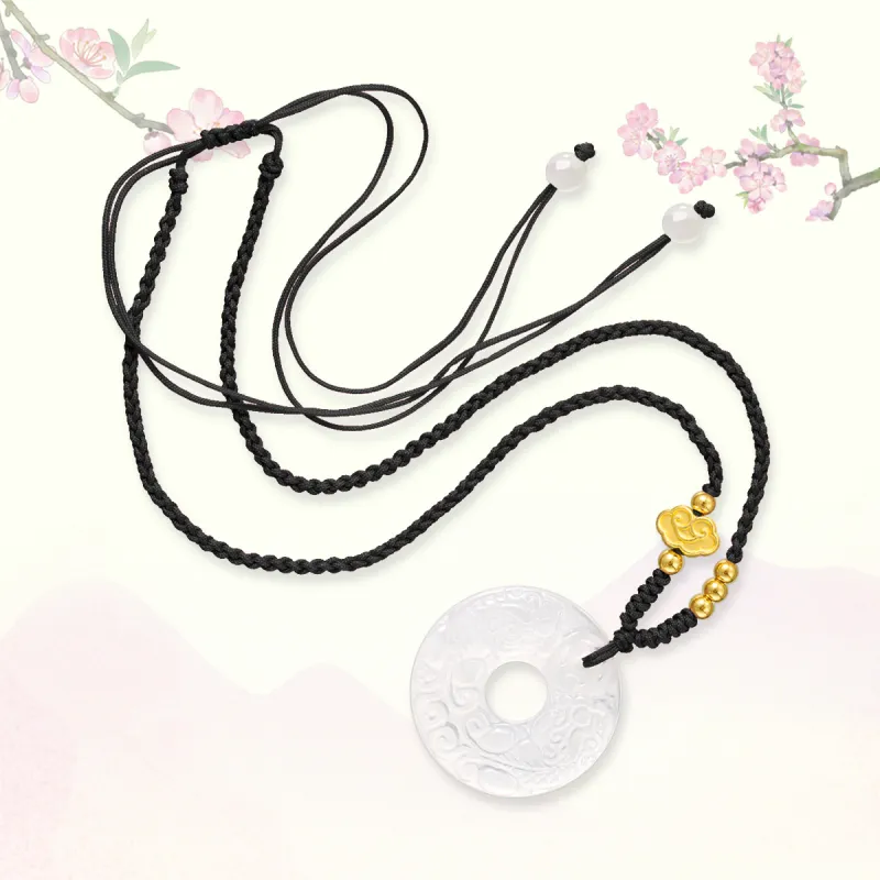 QUIET LOVE Natural Chalcedony Pendants Unisex-2
