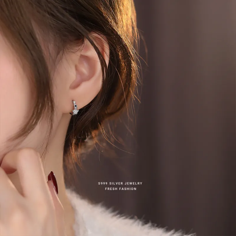 QUIET LOVE Sterling Silver Earrings Women's-1