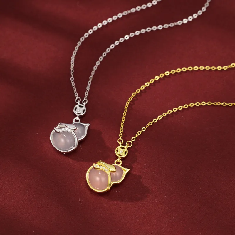 QUIET LOVE Chalcedony Necklaces Women's-6