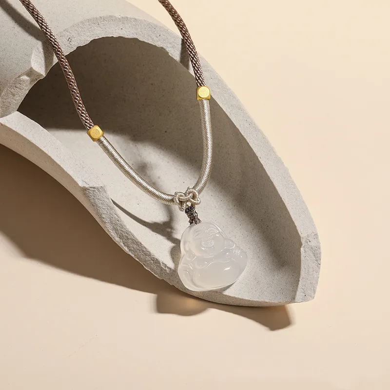 QUIET LOVE Chalcedony Necklaces Women's-1