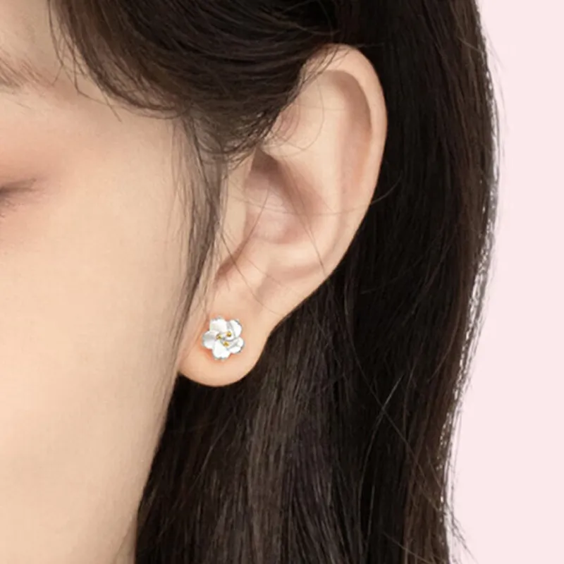 QUIET LOVE S925 Silver Stud Earrings Women's-1