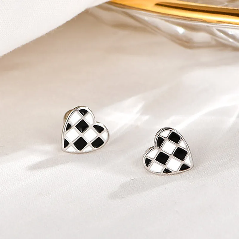 QUIET LOVE S925 Silver Stud Earrings Women's-1