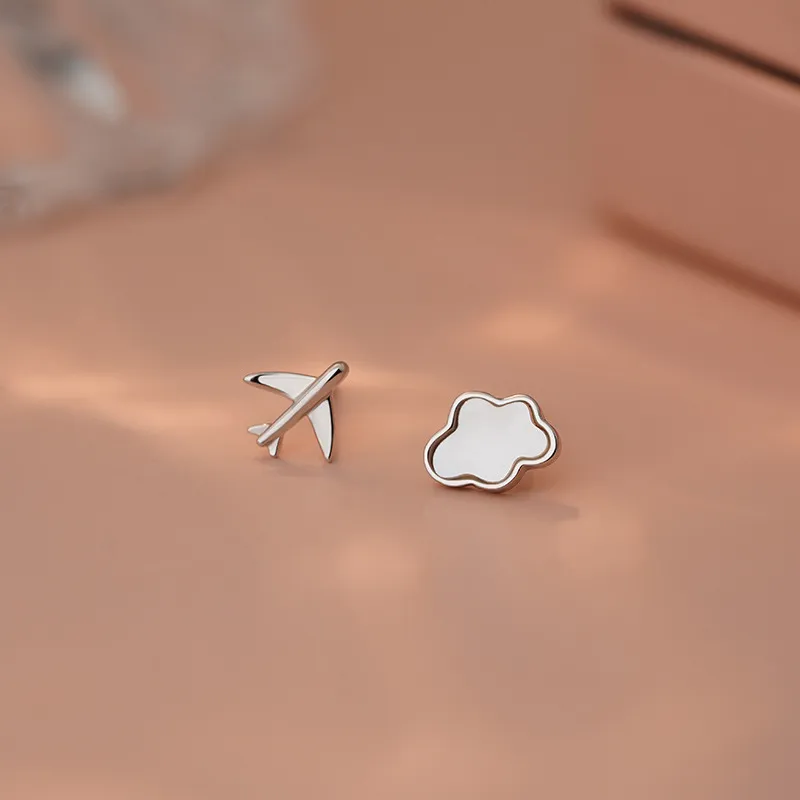 QUIET LOVE Sterling Silver Stud Earrings Women's-3