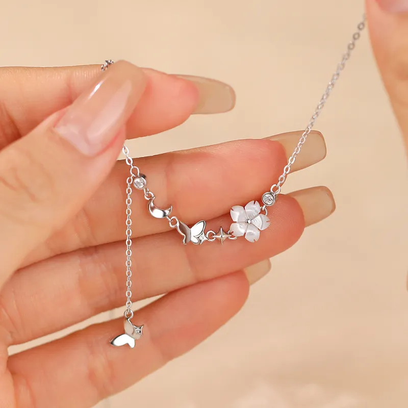QUIET LOVE Sterling Silver Necklaces Women's-3