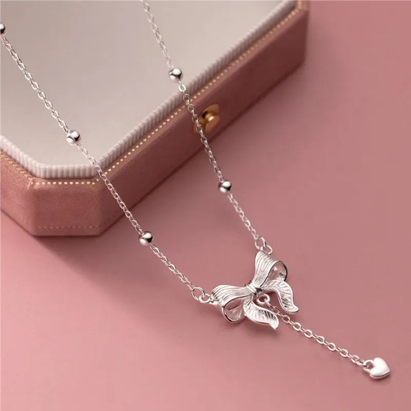 QUIET LOVE S990 Silver Necklaces Women's-3