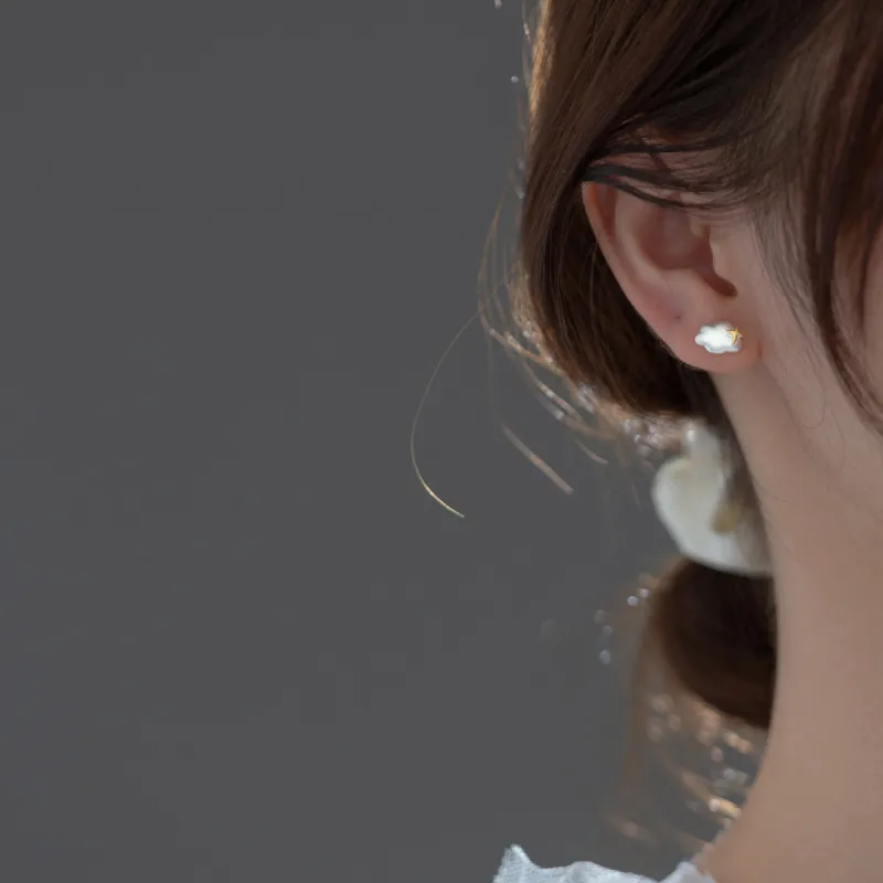 QUIET LOVE S925 Silver Stud Earrings Women's-1