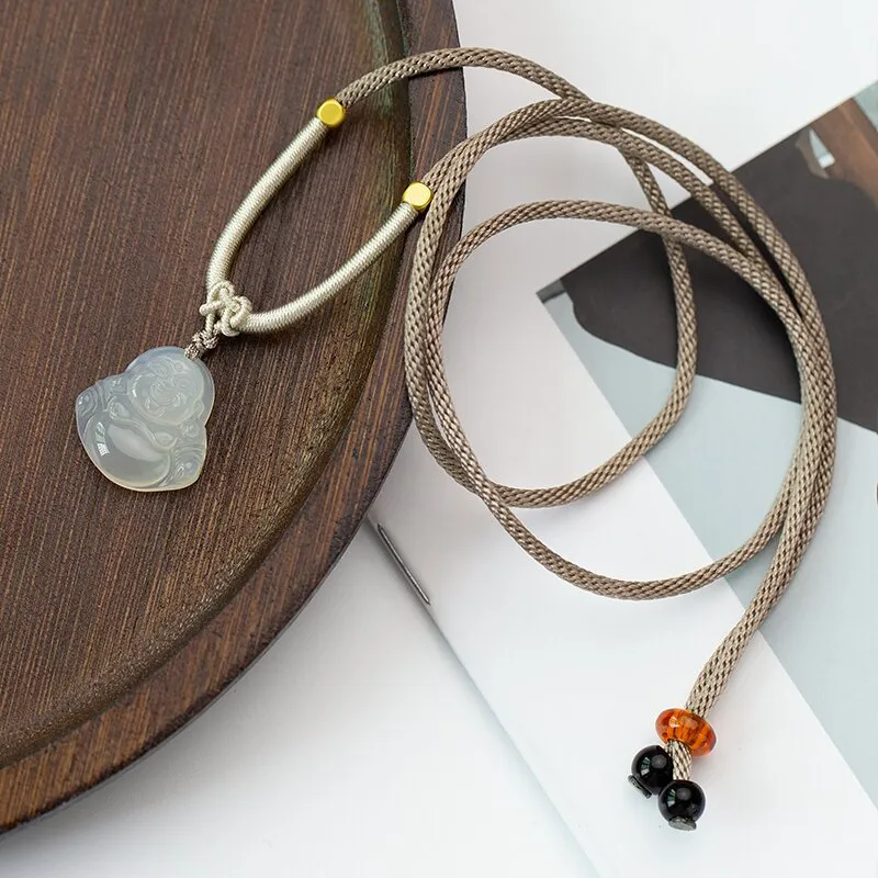 QUIET LOVE Chalcedony Necklaces Women's-2