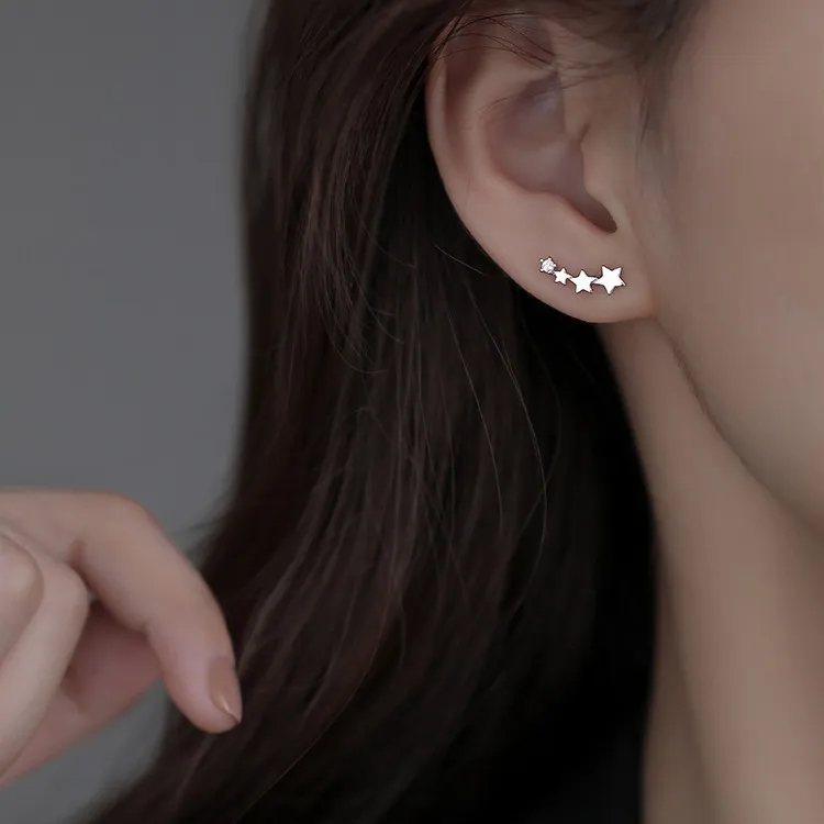 QUIET LOVE S925 Silver Stud Earrings Women's-2