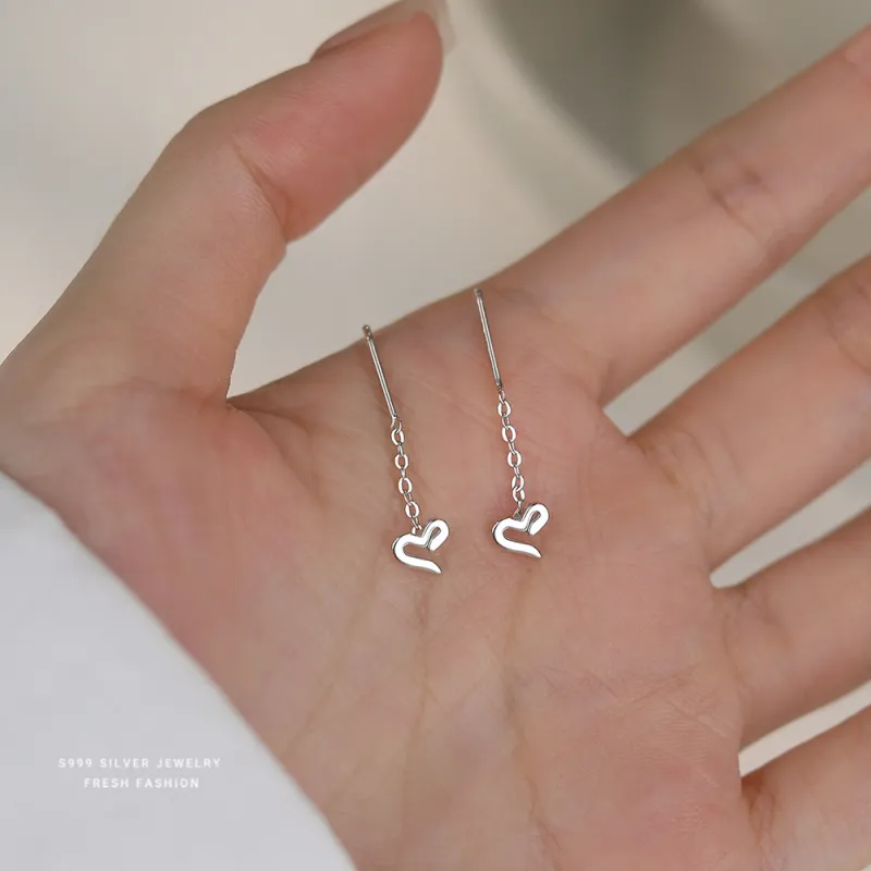QUIET LOVE Sterling Silver Stud Earrings Women's-2