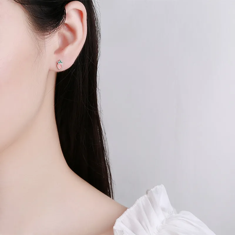 QUIET LOVE S925 Silver Stud Earrings Women's-1