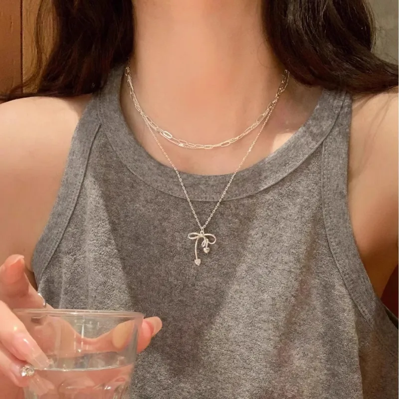 QUIET LOVE Alloy Necklaces Women's-2