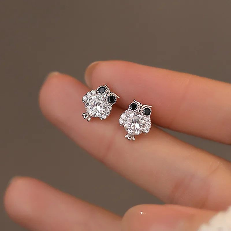 QUIET LOVE Alloy With Zircon Stud Earrings Women's-3