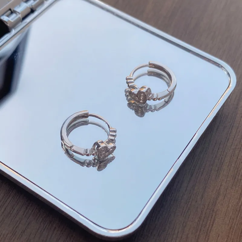 QUIET LOVE Sterling Silver Earrings Women's-3