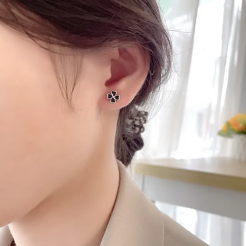 QUIET LOVE S925 Silver Stud Earrings Women's-1
