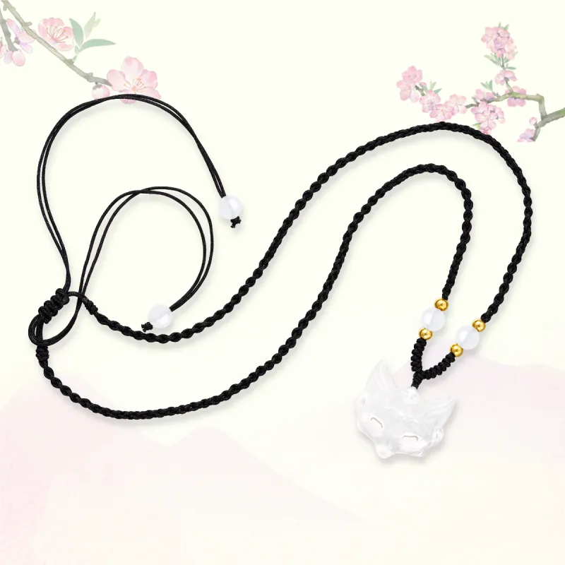 QUIET LOVE Natural Chalcedony Pendants Unisex-5