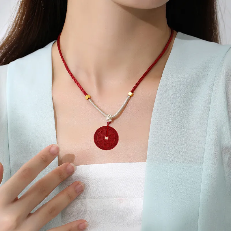 QUIET LOVE Cinnabar Necklaces Unisex-1
