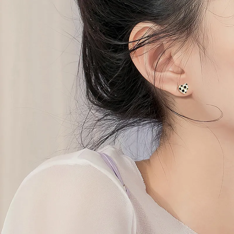 QUIET LOVE S925 Silver Stud Earrings Women's-3