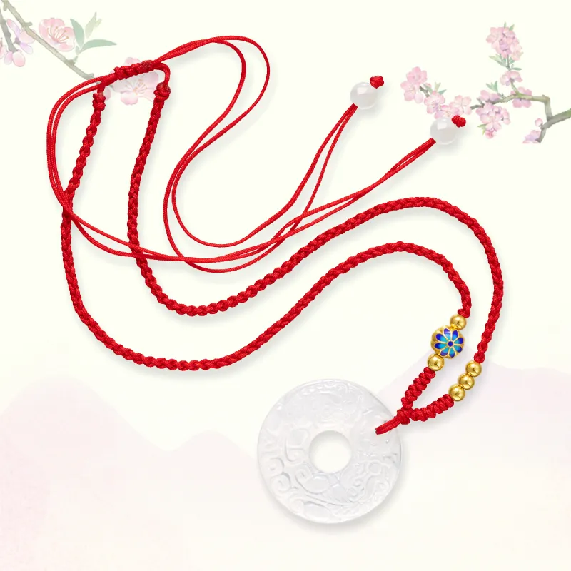 QUIET LOVE Natural Chalcedony Pendants Unisex-5