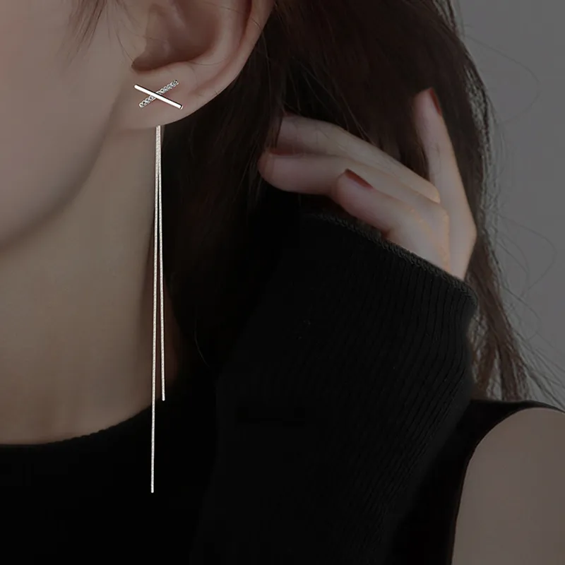 QUIET LOVE Alloy Drop Earrings Women's-5