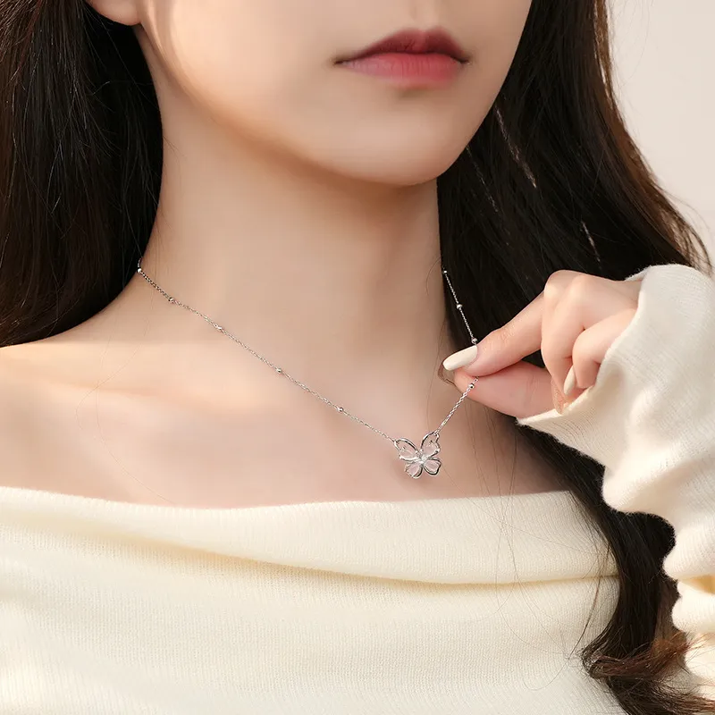 QUIET LOVE S925 Silver Necklaces Women's-2