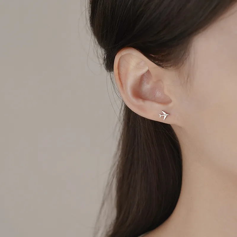 QUIET LOVE Sterling Silver Stud Earrings Women's-1