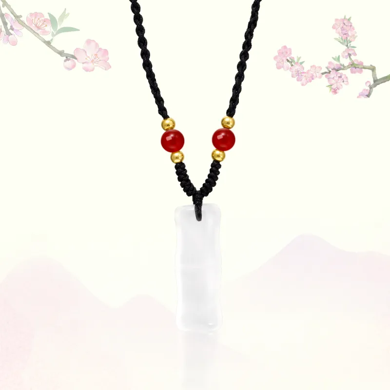 QUIET LOVE Natural Chalcedony Pendants Unisex-1