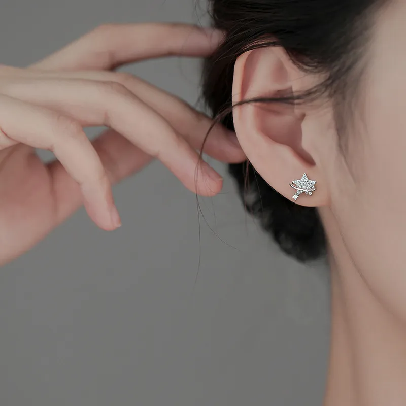 QUIET LOVE S925 Silver Stud Earrings Women's-2