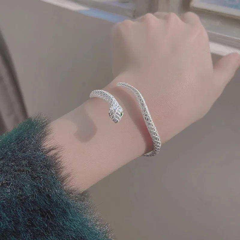 YINZHIXING 999 Fine Silver Bangles Women's-3