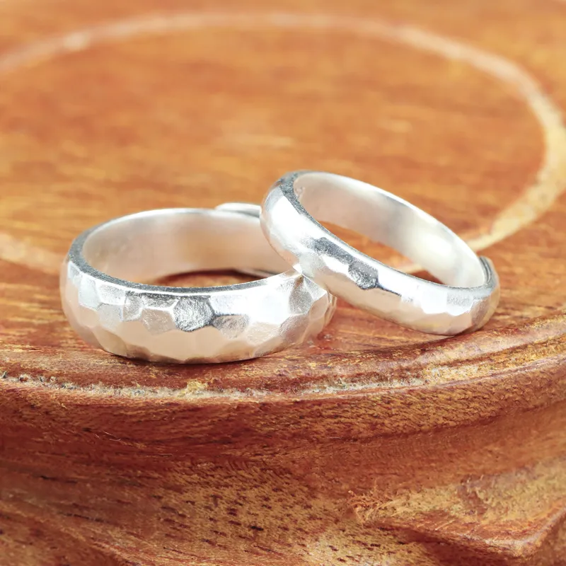 YINZHIXING 999 Fine Silver Rings Unisex-5