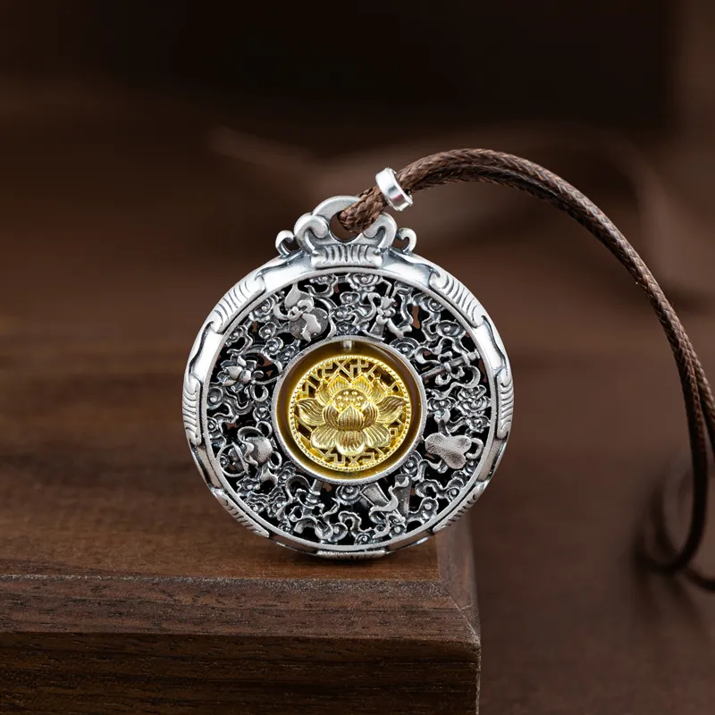 YINZHIXING 999 Fine Silver Pendants Unisex-5