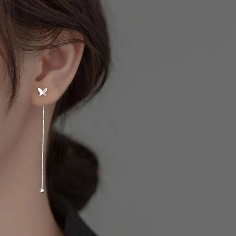 YINZHIXING S925 Silver Drop Earrings Women's-1
