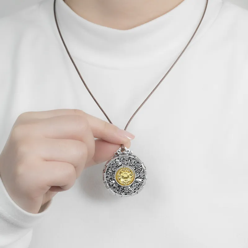YINZHIXING 999 Fine Silver Pendants Unisex-2