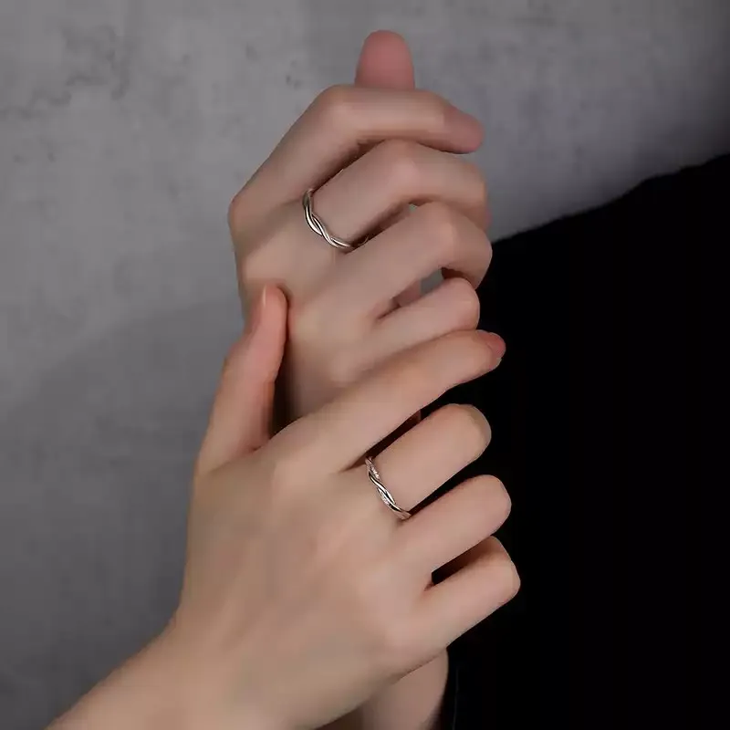YINZHIXING S999 Fine Silver Rings Unisex-9