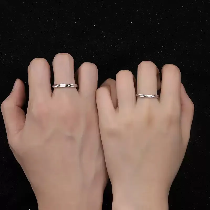 YINZHIXING S999 Fine Silver Rings Unisex-6