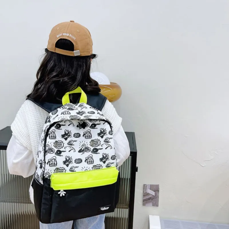 Disney Nylon Backpack Regular Unisex Yellow/Blue/Pink/White-2