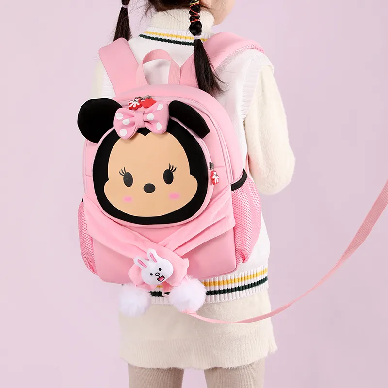 Disney Nylon Backpack Unisex Pink-1