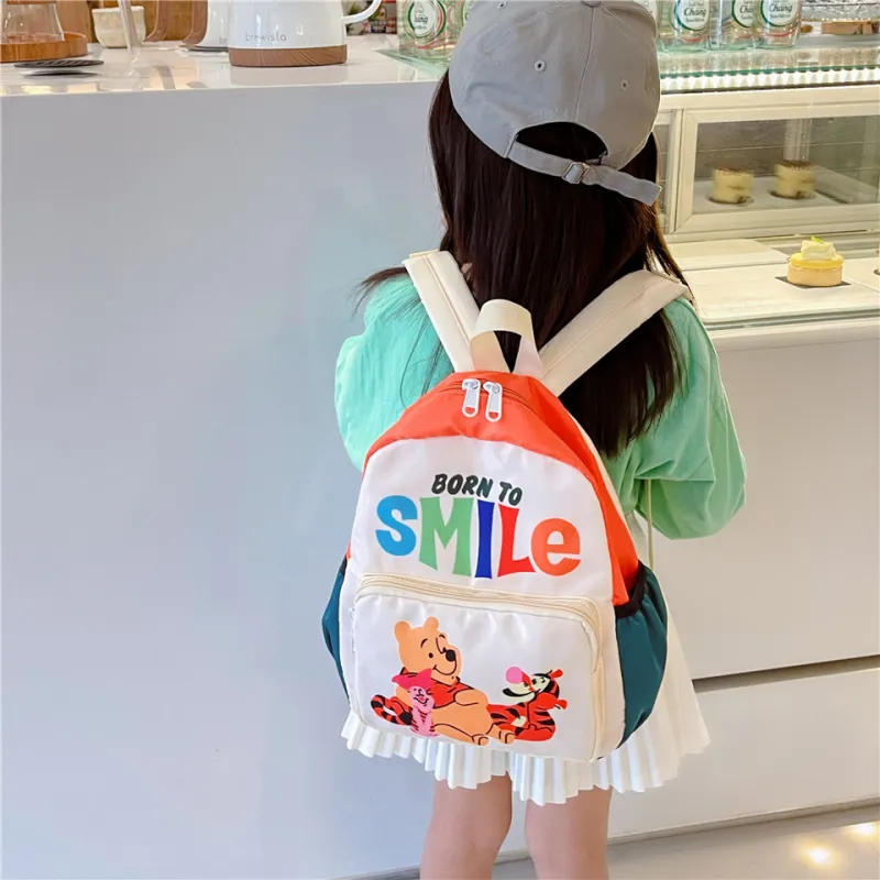 Disney Nylon Backpack Regular Unisex Winnie The Pooh And Friends/Winnie The Pooh/Purple-1