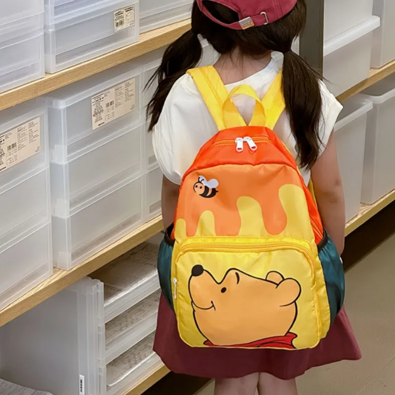 Disney Nylon Backpack Regular Unisex Winnie The Pooh And Friends/Winnie The Pooh/Purple-4
