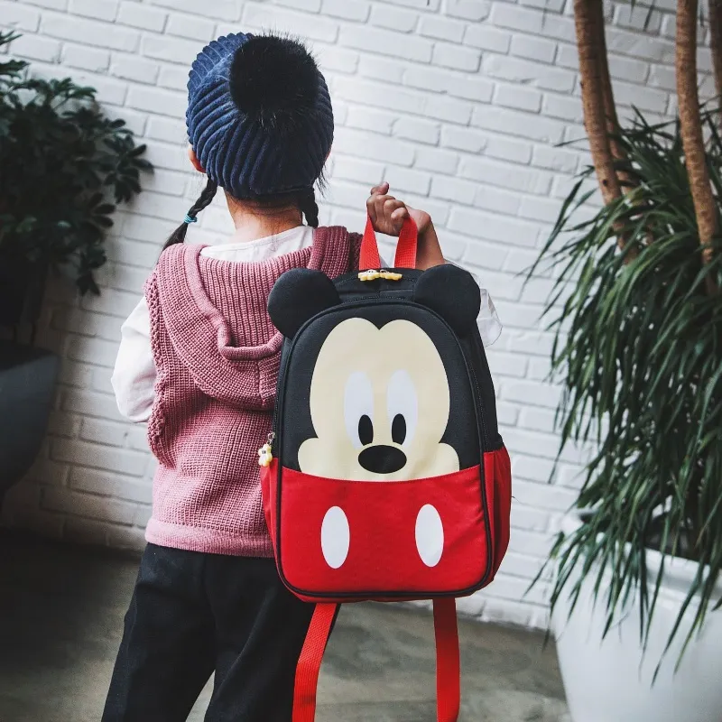 Disney Canvas Backpack Regular Unisex Mickey Mouse Minnie Mouse-3