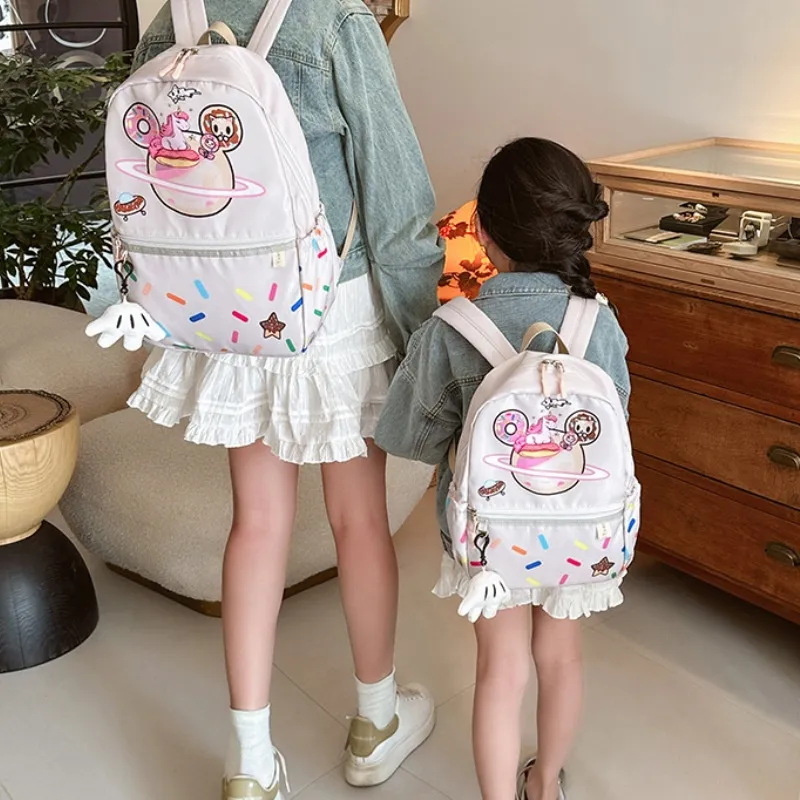 Disney Nylon Backpack Regular Unisex White-2