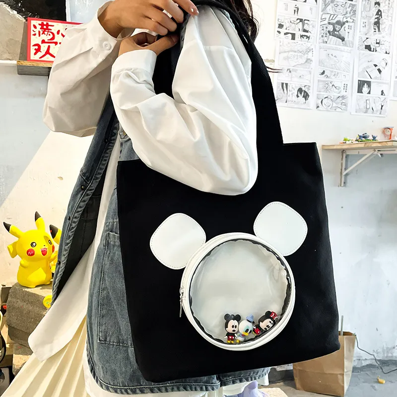 Disney Canvas Bag Tote Bag Shopping Bag Shoulder Bag Unisex Multicolor-1