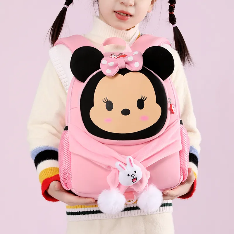 Disney Nylon Backpack Unisex Pink-3
