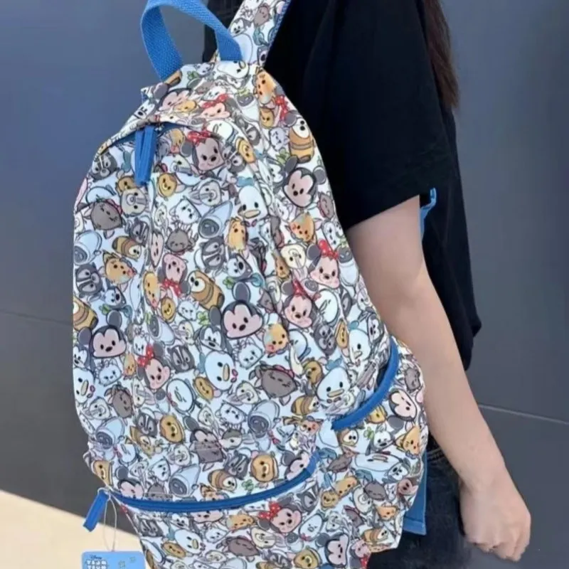 Disney Canvas Backpack Regular Unisex Navy Pine/Black/White Mickey/Transformers Toys-2