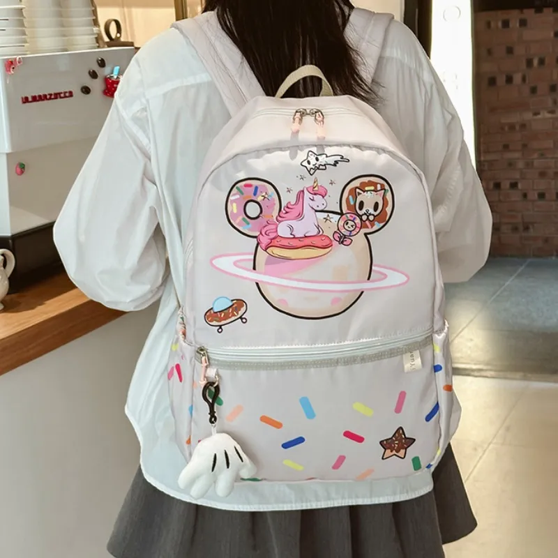Disney Nylon Backpack Regular Unisex White-7