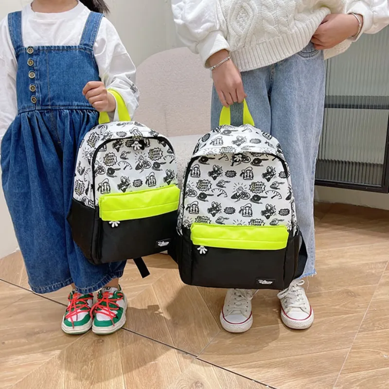 Disney Nylon Backpack Regular Unisex Yellow/Blue/Pink/White-3