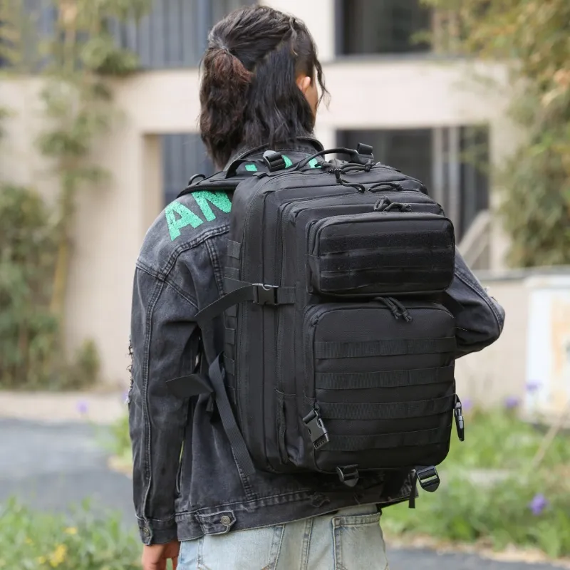 Guardians Oxford Backpack Hiking Bag Sports Pack Regular Unisex Khaki Camouflage Gray Camouflage Black Khaki Army Green-2