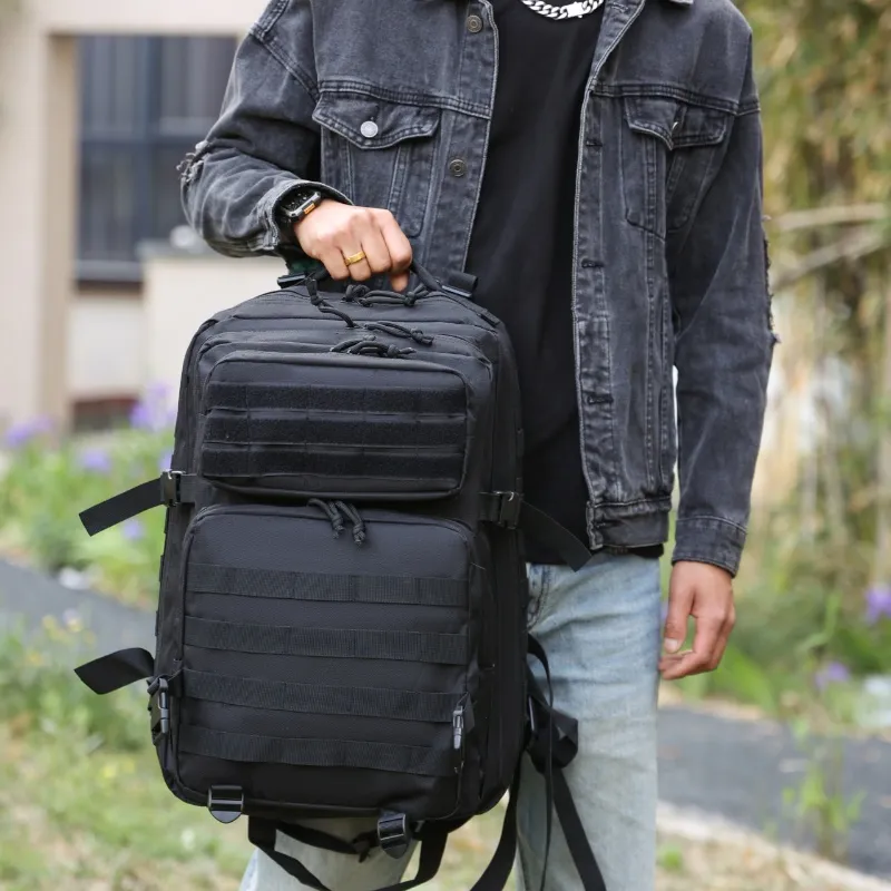 Guardians Oxford Backpack Hiking Bag Sports Pack Regular Unisex Khaki Camouflage Gray Camouflage Black Khaki Army Green-1