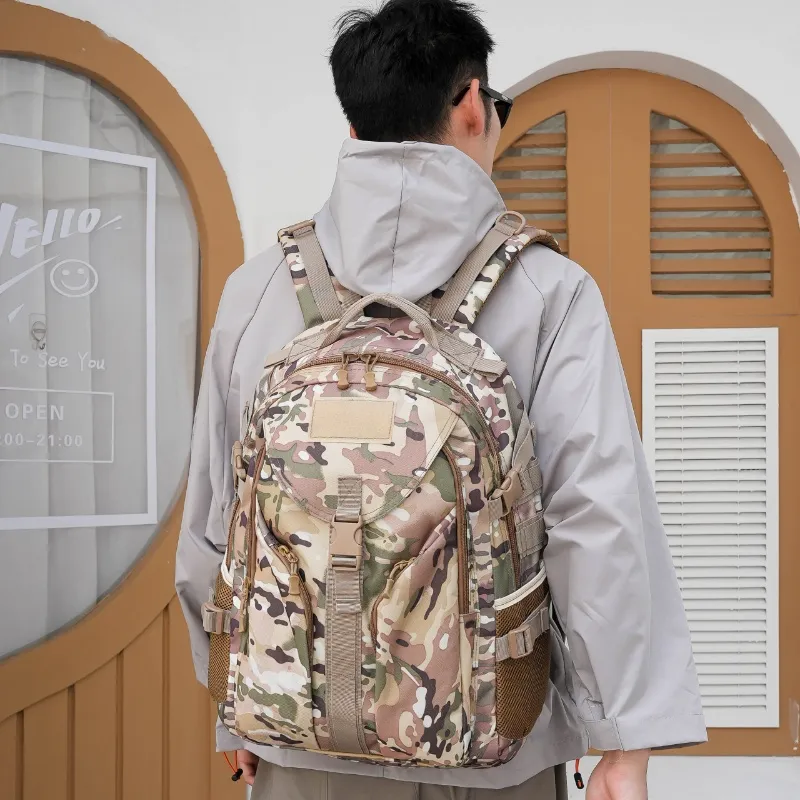 Guardians Oxford Backpack Hiking Bag Sports Pack Regular Unisex Black Khaki Army Green Khaki Camouflage Gray Camouflage-5