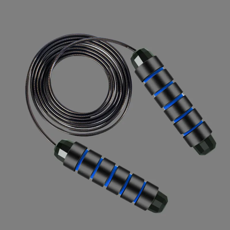 AMYUP Fitness Training Non Countable Jump Ropes Fitness Crowd Sponge Controller PPPVC Steel Wire Rope 2.8m-5