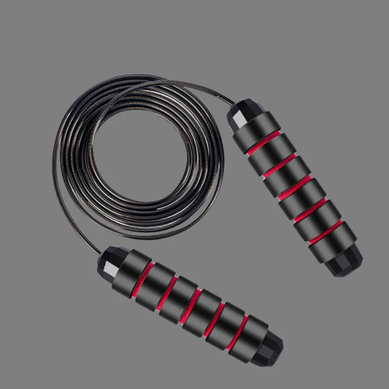 AMYUP Fitness Training Non Countable Jump Ropes Fitness Crowd Sponge Controller PPPVC Steel Wire Rope 2.8m-3